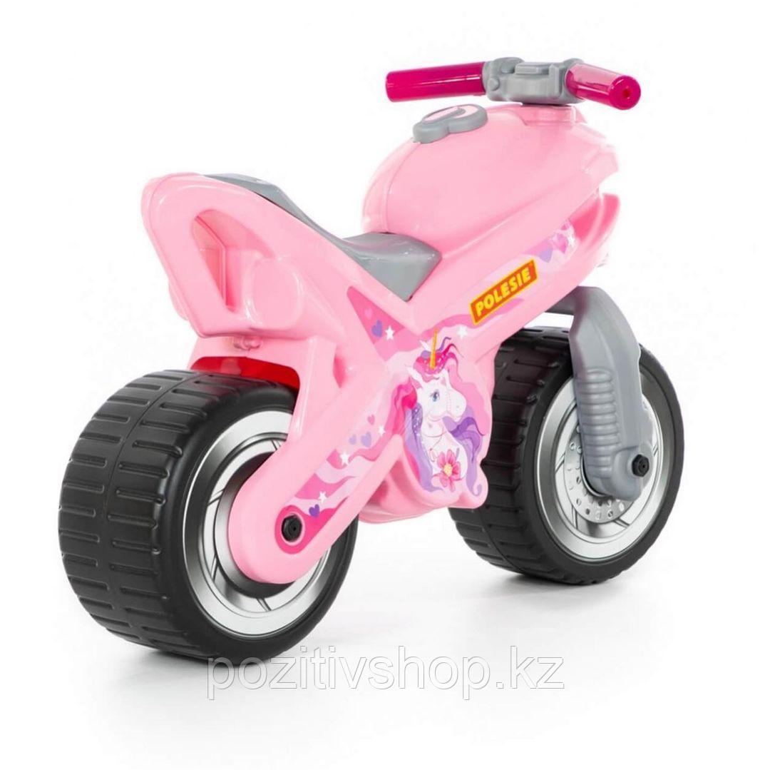 Детский мотоцикл толокар Полесье МХ розовый - фото 2 - id-p92415078