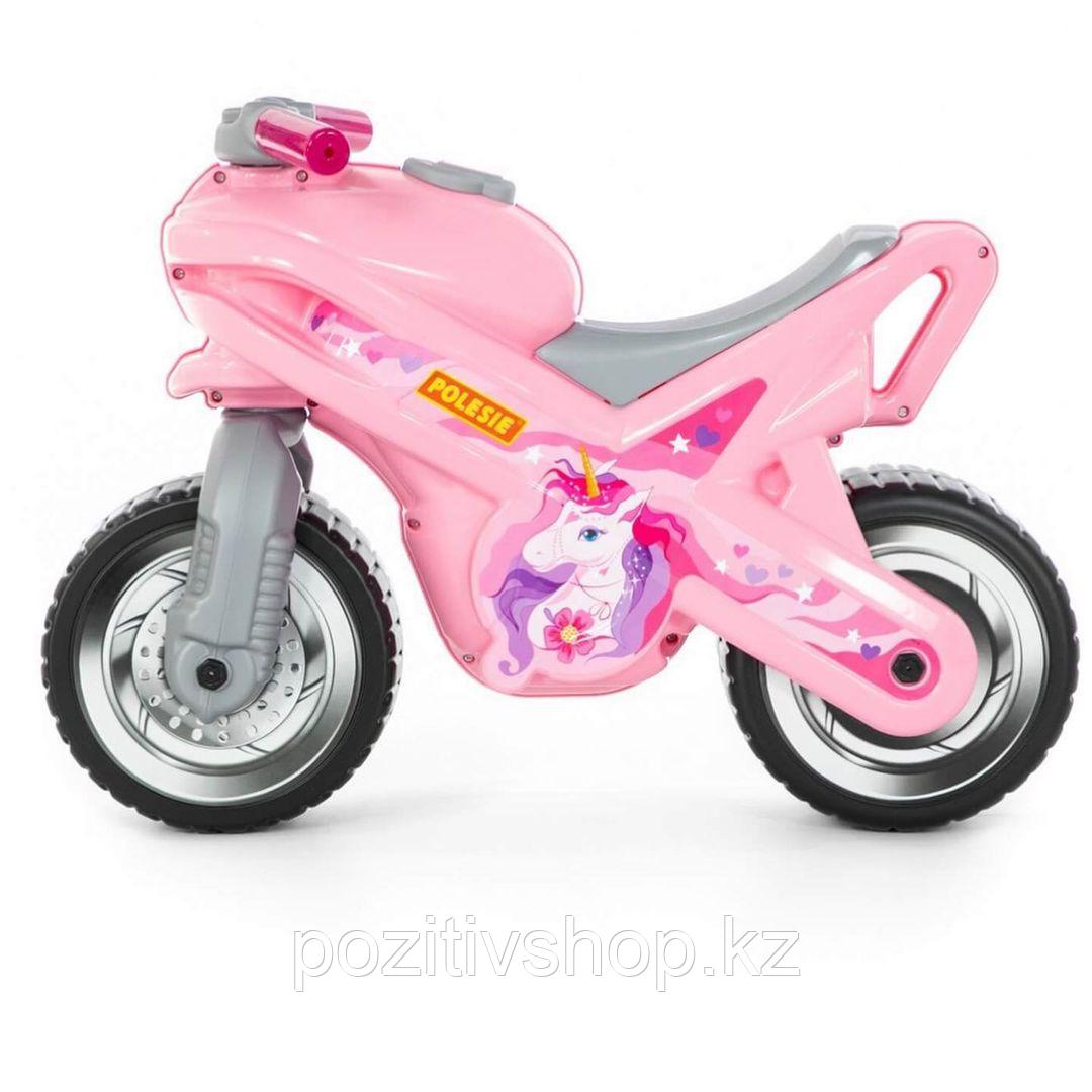 Детский мотоцикл толокар Полесье МХ розовый - фото 3 - id-p92415078