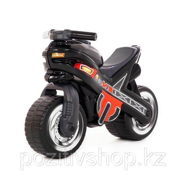 Детский мотоцикл толокар Полесье МХ черный - фото 1 - id-p92415096
