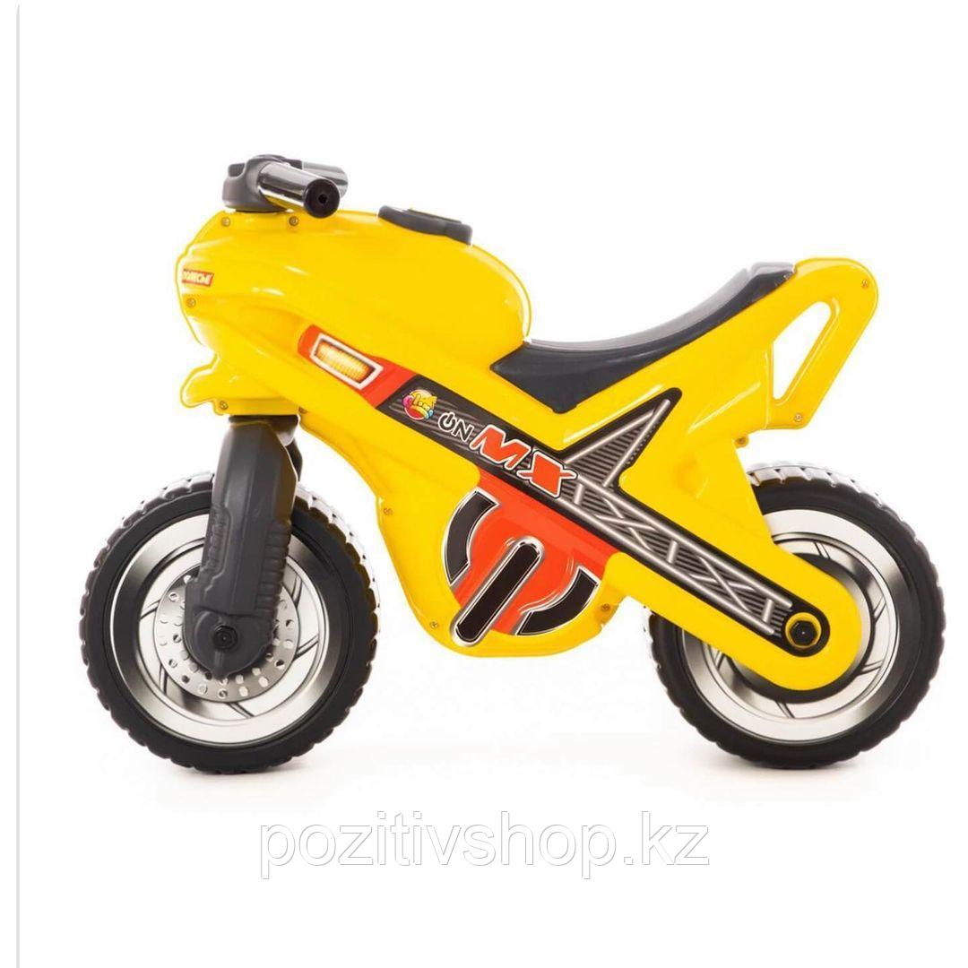 Детский мотоцикл толокар Полесье МХ желтый - фото 2 - id-p92415097