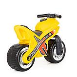 Детский мотоцикл толокар Полесье МХ желтый, фото 3