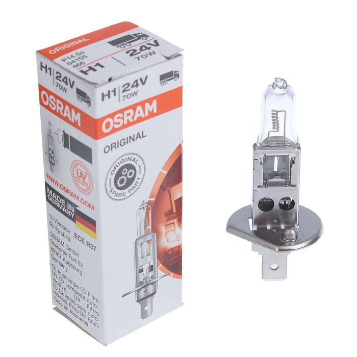Лампа автомобильная Osram, H1, 24 В, 70 Вт, P14,5s