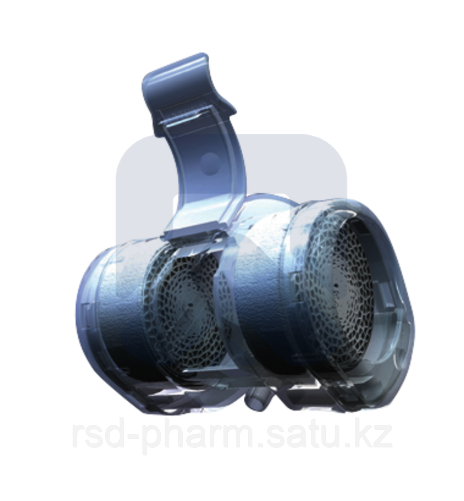 Термовент Т2 дыхательный для трахеостомической трубки - "искусственный нос"  с портами для О2 и санации