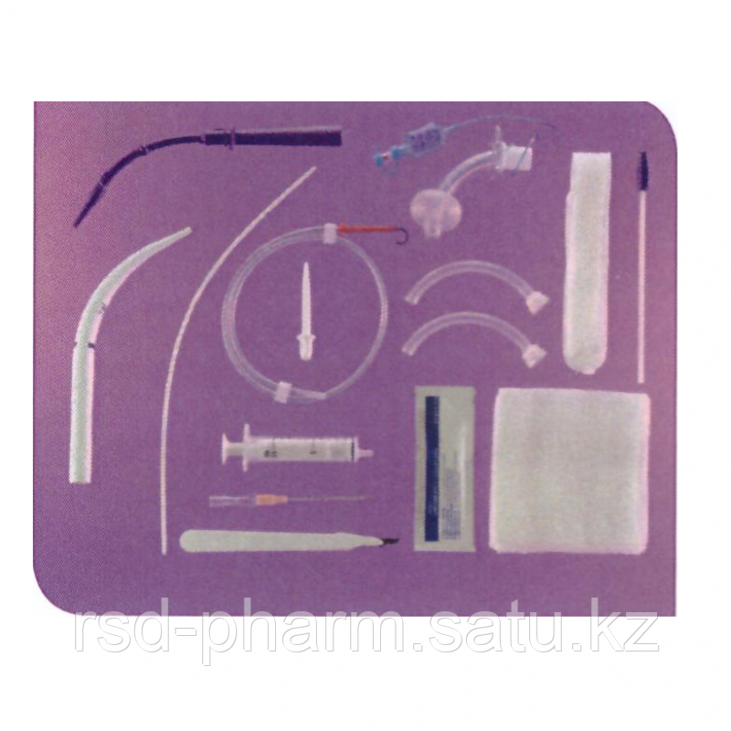 Набор для чрезкожной трахеостомии  Ultra Perc  c трахеостомической  трубкой   Blue Line Ulnra 8 мм и