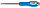 Отвертка ЗУБР, Cr-V сталь, трехкомпонентная рукоятка, цветовая индикация типа шлица, PH №00, 63мм, фото 2