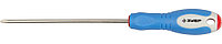 Отвертка ЗУБР, Cr-V сталь, трехкомпонентная рукоятка, цветовая индикация типа шлица, PH №0, 100мм