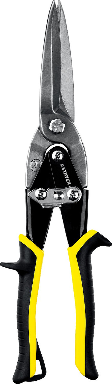 STAYER Ножницы по металлу, прямые удлинённые, Cr-V, 290 мм