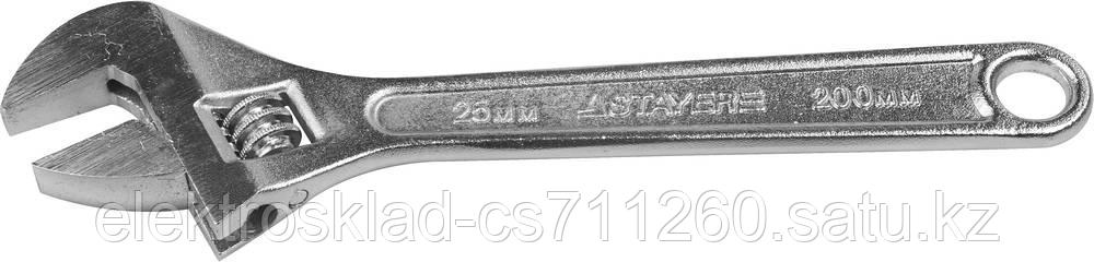 Ключ разводной, 200 / 25 мм, STAYER