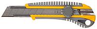 Нож STAYER "PROFI" механический фиксатор, двухкомпонентный корпус, 25мм 