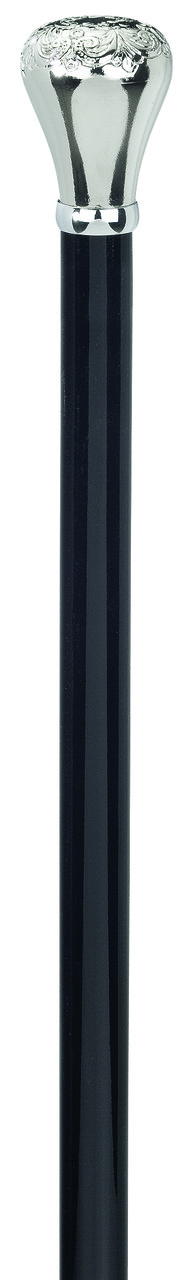 Трость 1132-4 деревянная чёрная с хромированной рукояткой (Германия) - фото 2 - id-p300054