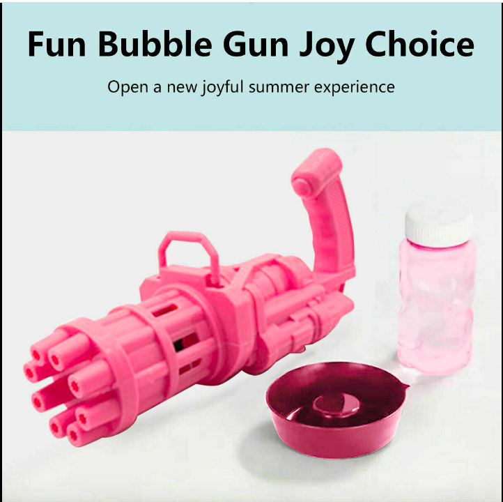 Мыльный пистолет средний- генератор мыльных пузырей, розовый - фото 5 - id-p92435990