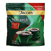 Jacobs Monarch кофесі, ерітілетін, 500 гр, вакуумдық қаптама