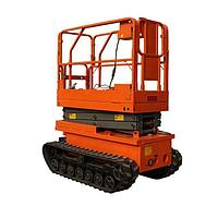 Подъемник ножничный передвижной самоходный 
450 кг 6,0 м TOR GTJZ0608LD гусенечный (автономный)