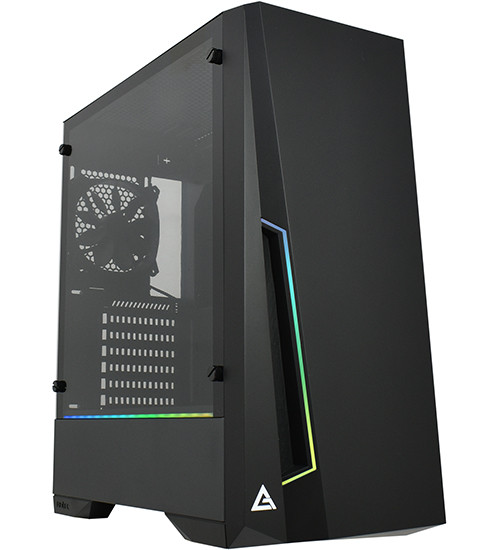 Корпус ATX midi tower Antec, DP501 Dark Phantom, 1*120mm black fan + ARGB fan hub, (без БП), black - фото 1 - id-p92464025