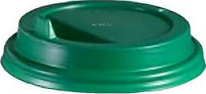 Крышка для стакана Интерпластик-2001 90 мм зеленая с носиком
