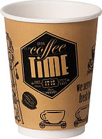 Стакан бумажный Классика-Опт 400 мл Coffee Time