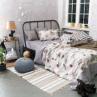 Постельное бельё Этель «Карта» 1,5 сп. 145×210 см, 150×210 см, 50×70 ± 3 см - 1 шт., 100% хлопок, бя ...