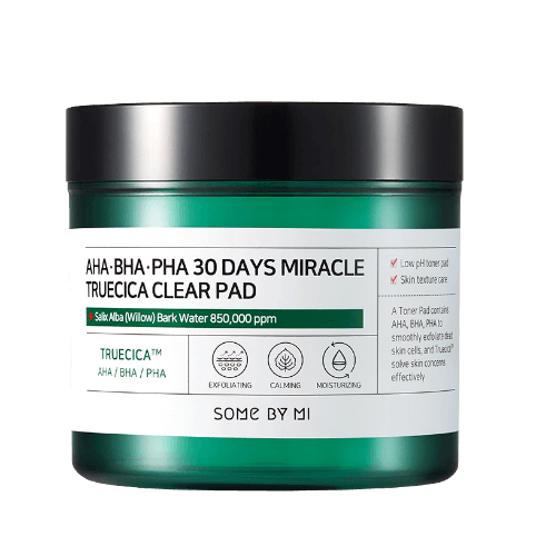 Кислотные пэды для проблемной кожи Some By Mi AHA BHA PHA 30 Days Miracle Truecica Clear Pad