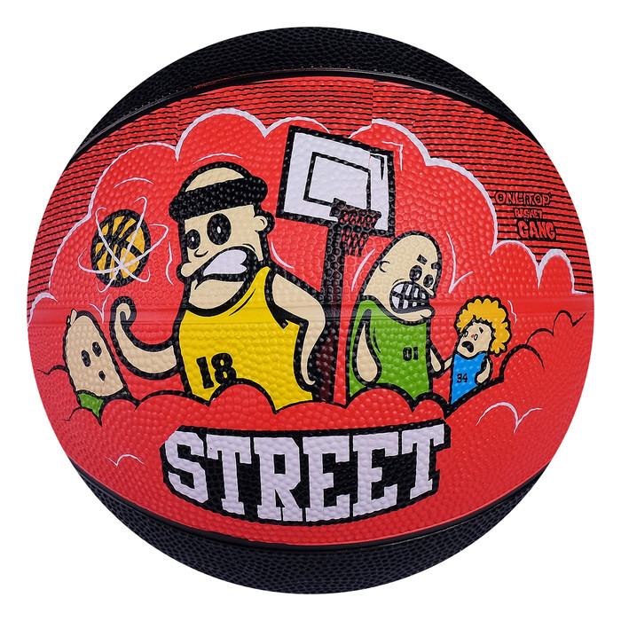 Мяч баскетбольный ONLITOP STREET, размер 5, PVC, бутиловая камера, 400 г