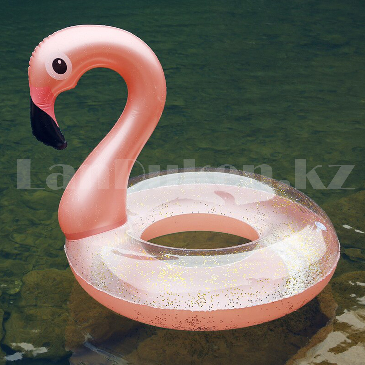 Надувной круг Фламинго с блестками 90 см - фото 8 - id-p92473997