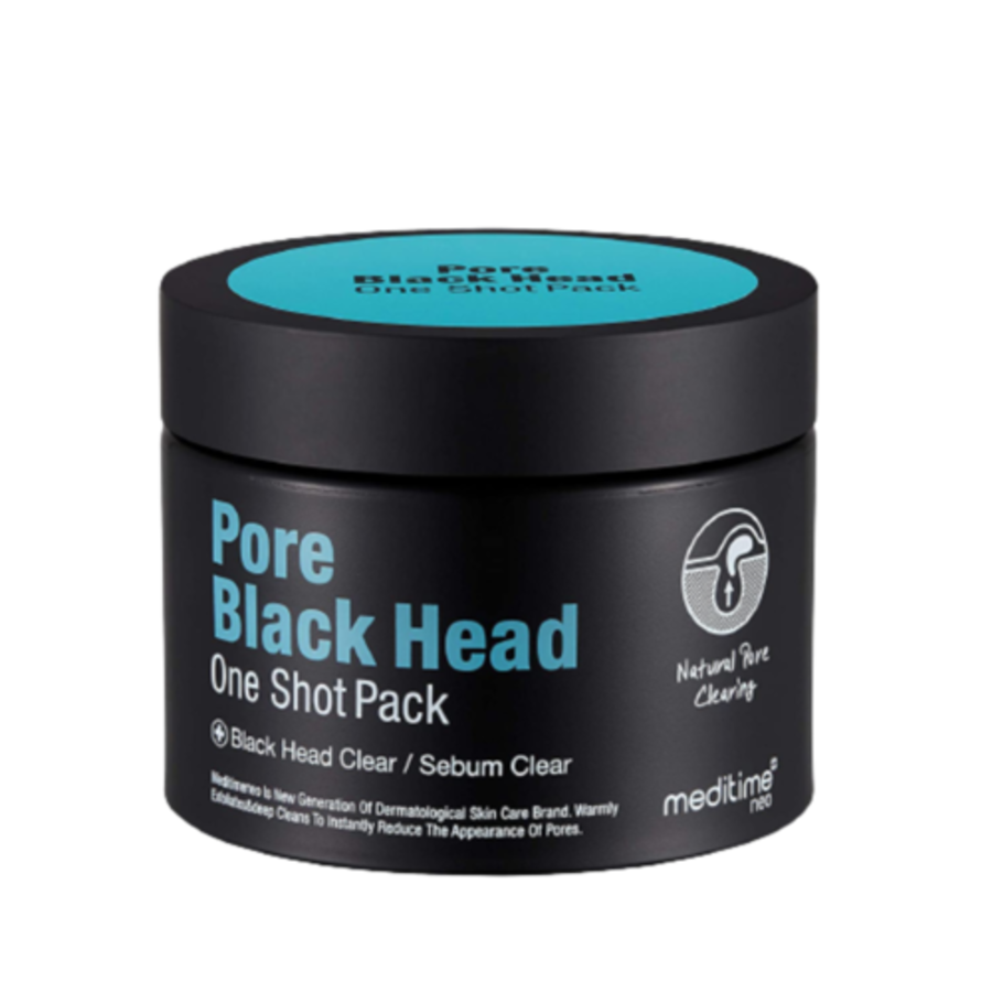 Разогреваяющая маска для очищения пор Meditime Pore Black Head One Shot Pack