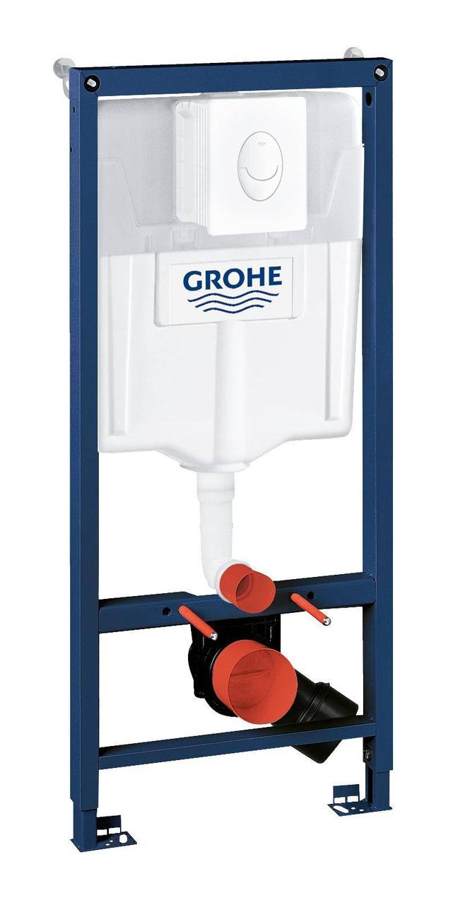 Система инсталляции для унитаза GROHE Rapid SL с панелью смыва Skate Air (3 режима) (1,13 м), альпин-белый (38