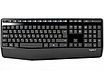 Клавиатура и мышь, USB, Logitech MK345, Черный, фото 2
