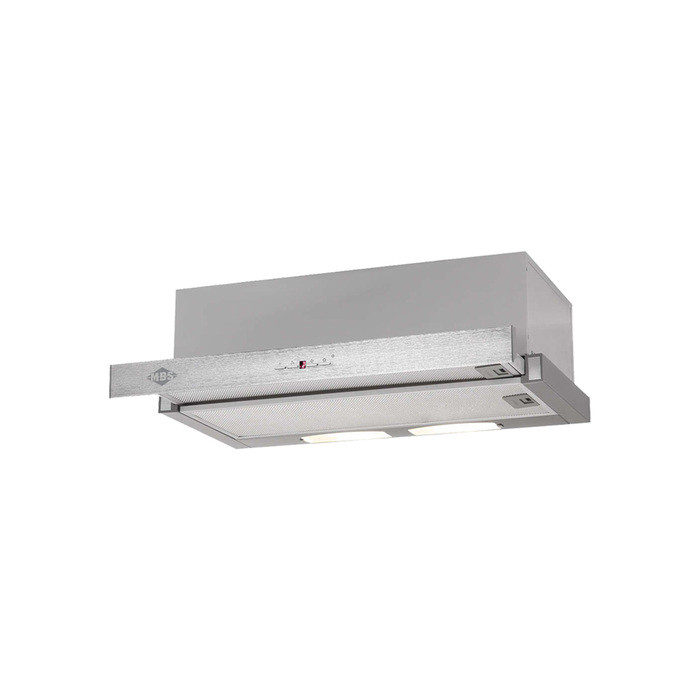 Вытяжка MBS GARDENIA 160 INOX, встраиваемая, 900 м3/ч, 3 скорости, 60 см, серебристая