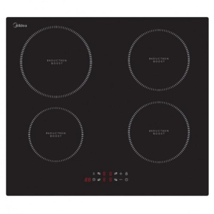 Варочная поверхность Midea MIH64100, электрическая, 4 конфорки, сенсор, черная
