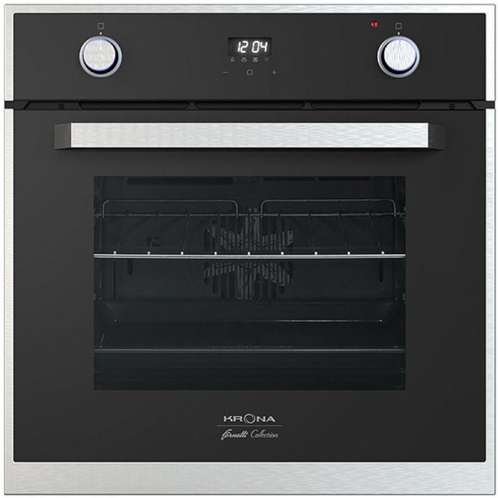 Духовой шкаф KRONA ADRIANO 60 BL, электрический, 57 л, класс А, 60 см, чёрный