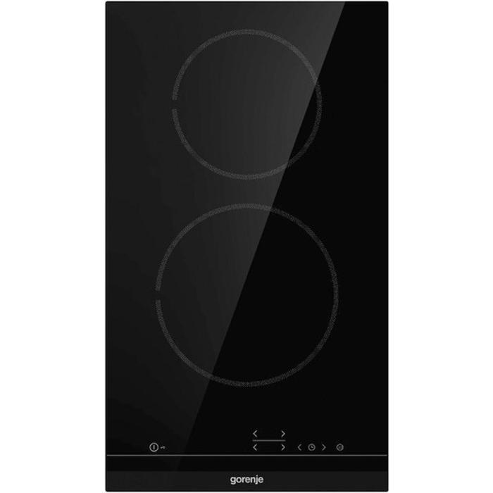 Варочная поверхность Gorenje ECT321BCSC, электрическая, 2 конфорки, сенсор, чёрная