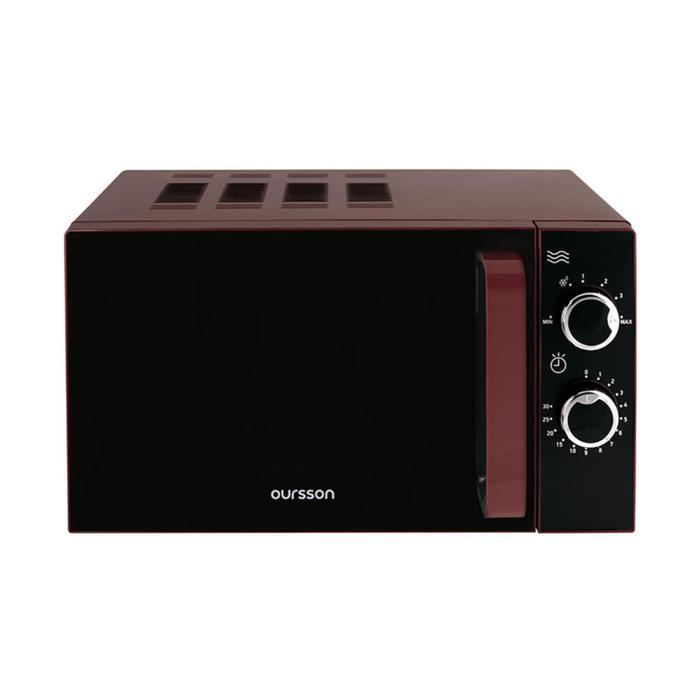 Микроволновая печь Oursson MM2005/DC, 700 Вт, 20 л, бордовая