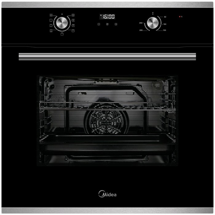 Духовой шкаф Midea MO 68111 X, электрический, 70 л, класс А, гриль, чёрный