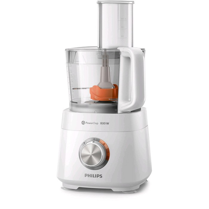 Кухонный комбайн Philips HR7510/00, 800 Вт, 29 режимов, 2 скорости + импульс, 1.5 л, белый