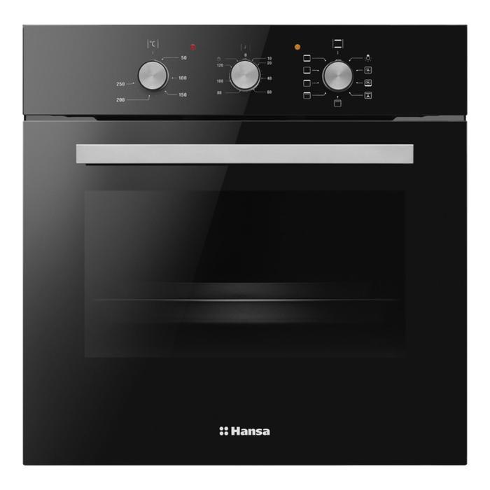 Духовой шкаф Hansa BOES68181, электрический, 2900 Вт, 62 л, 8 режимов, черный