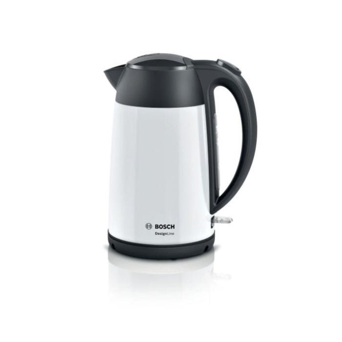 Чайник электрический Bosch TWK3P421, металл, 1.7 л, 2400 Вт, белый