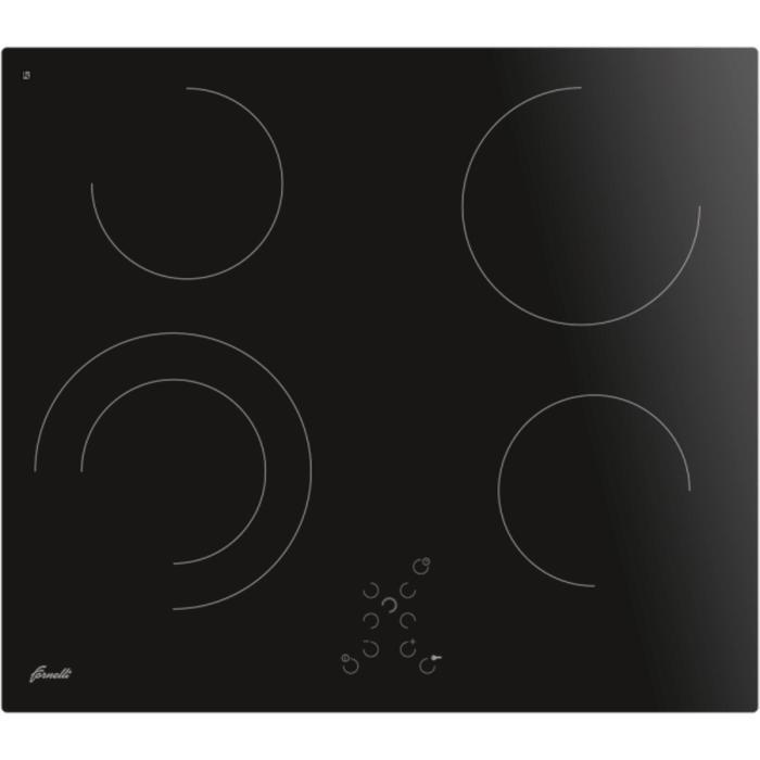 Варочная поверхность Fornelli PV 6017 DOLCE, электрическая, 4 конфорки, сенсор, чёрная
