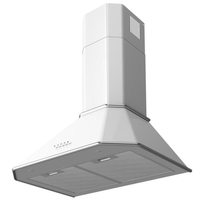 Вытяжка Körting KHC 6839 IX, каминная, 850 м3/ч, 3 скорости, 60 см, бело-серебристая