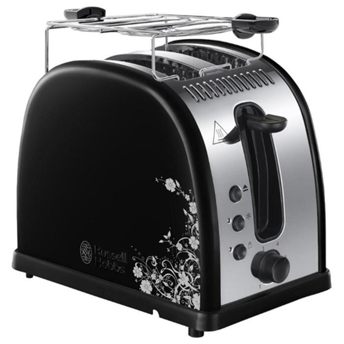 Тостер Russell Hobbs 21971-56, 1600 Вт, 6 режимов прожарки, 2 тоста, чёрный