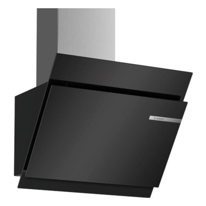 Вытяжка Bosch DWK67JM60, каминная, 730 м3/ч, 3 скорости, 60 см, черная