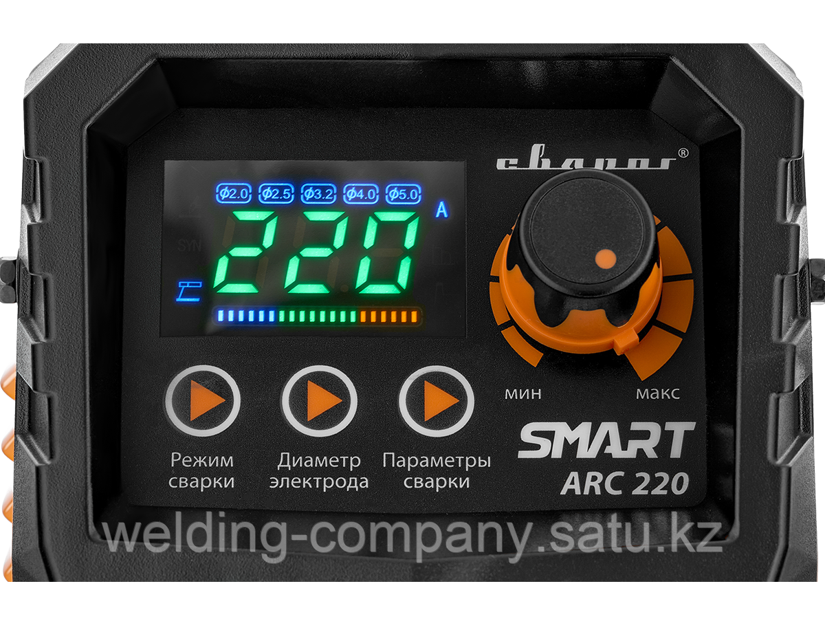 Инвертор сварочный ARC 220 "REAL SMART" (Z28403) - фото 4 - id-p92482579