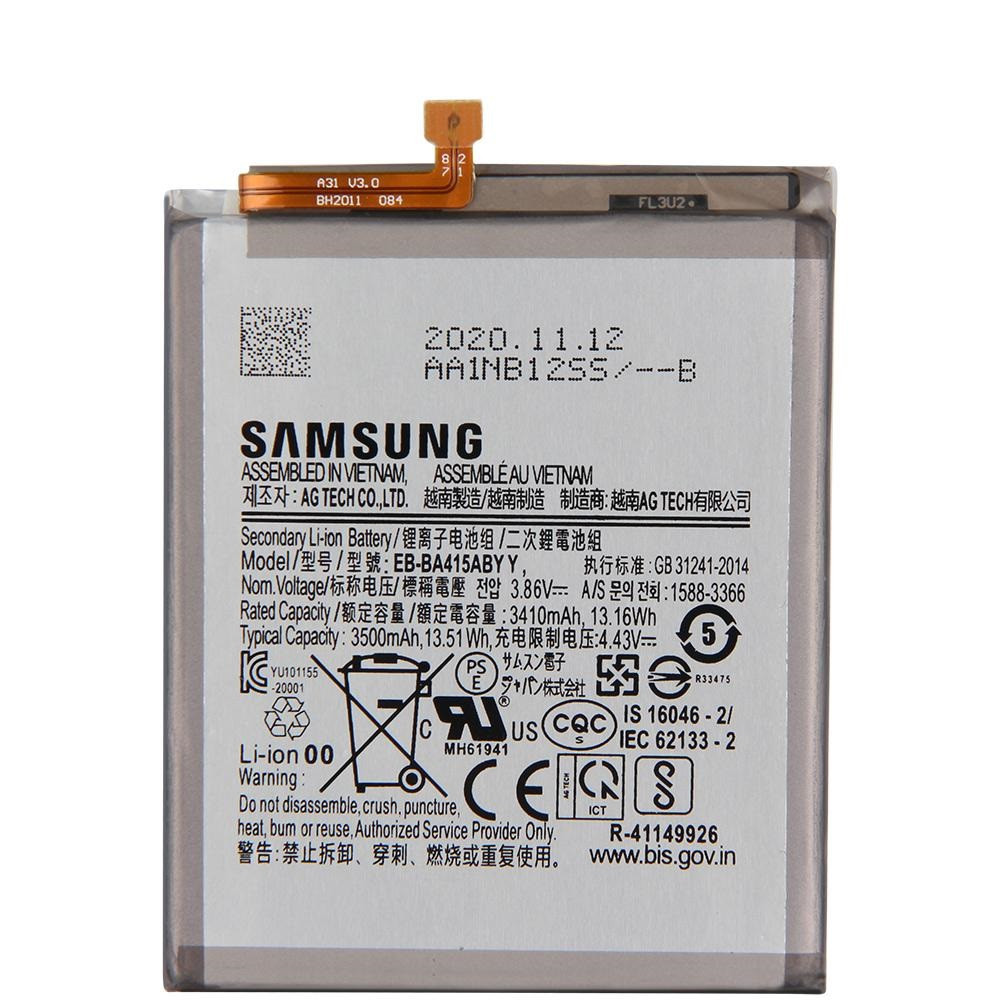 Заводской аккумулятор для Samsung Galaxy A41 (EB-BA415ABY, 3500 mah)