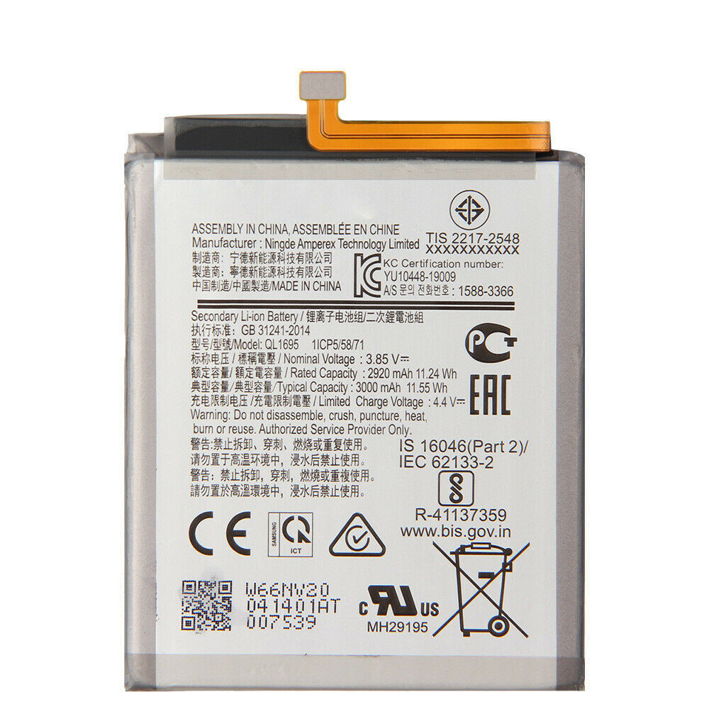 Заводской аккумулятор для Samsung Galaxy A01 (QL1695, 3000 mah)