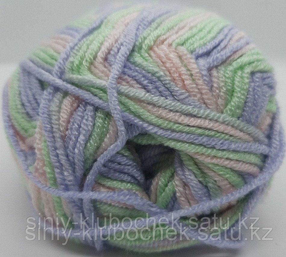 Пряжа для вязания Baby Best Batik (Беби Бест Батик) Мята-сирень-розовый 7258 - фото 1 - id-p92393096