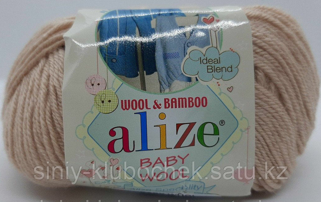 Пряжа для вязания Baby wool (Беби Вул) Светло-бежевый 310 - фото 3 - id-p92393143