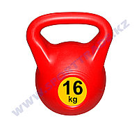 Гиря пластик 16кг Россия