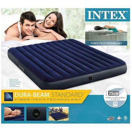 Матрас надувной INTEX Classic Downy Airbed (64755, 183х203х25 см), фото 2