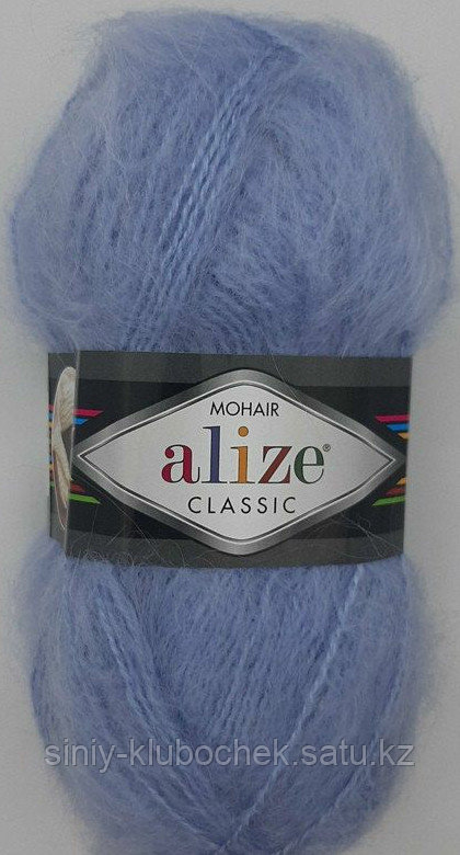 Пряжа для вязания Mohair Classic (Мохер Классик) Голубой 51 - фото 2 - id-p92394698