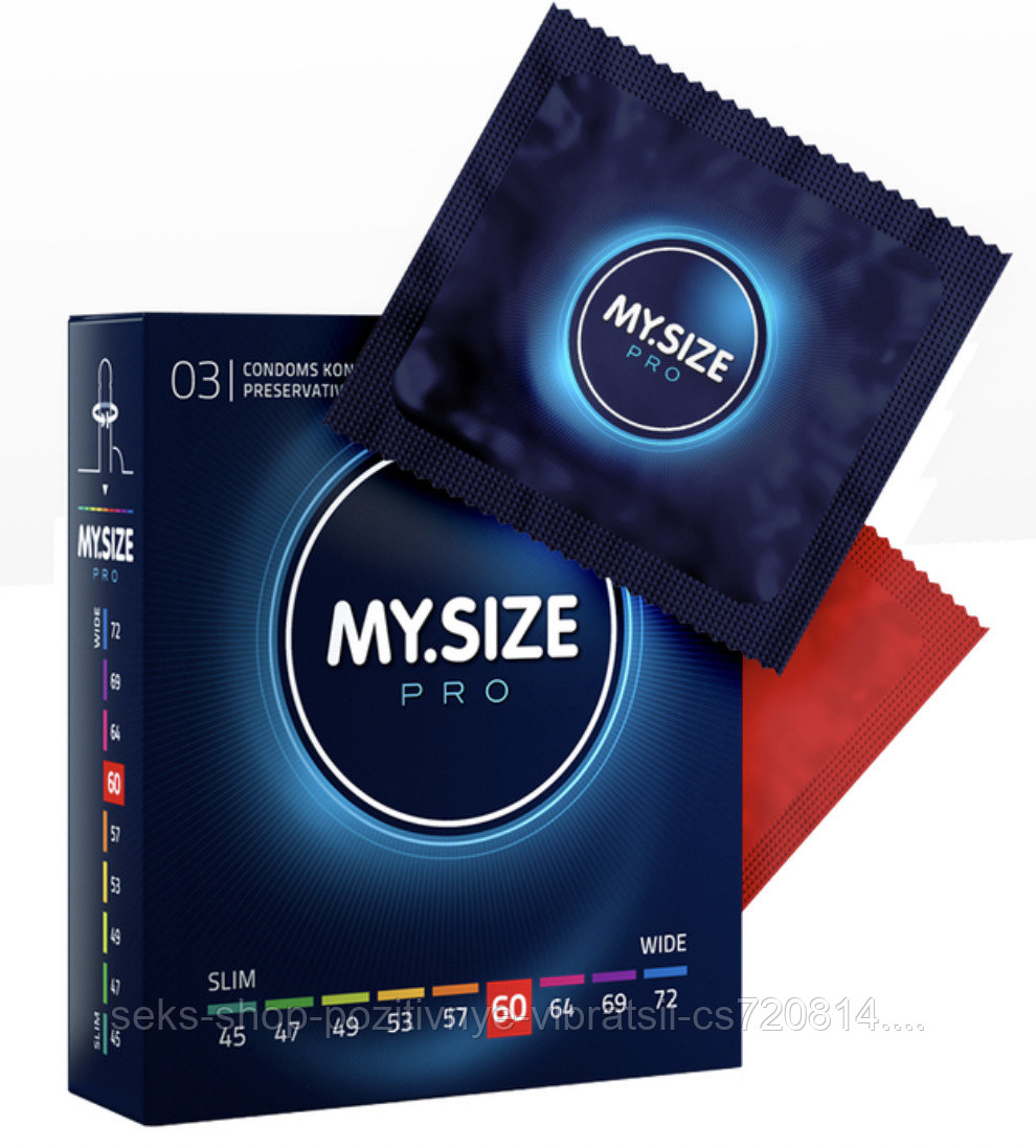 Презервативы "MY SIZE". 3 шт. Размер - 60 mm