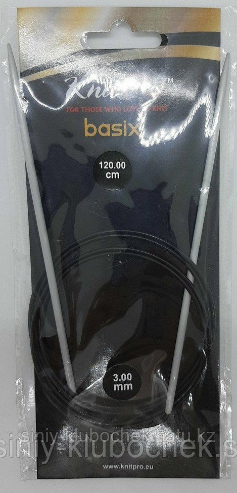 Knit Pro Спицы круговые Basix Aluminum 120см, 3.0 мм - фото 1 - id-p92302063